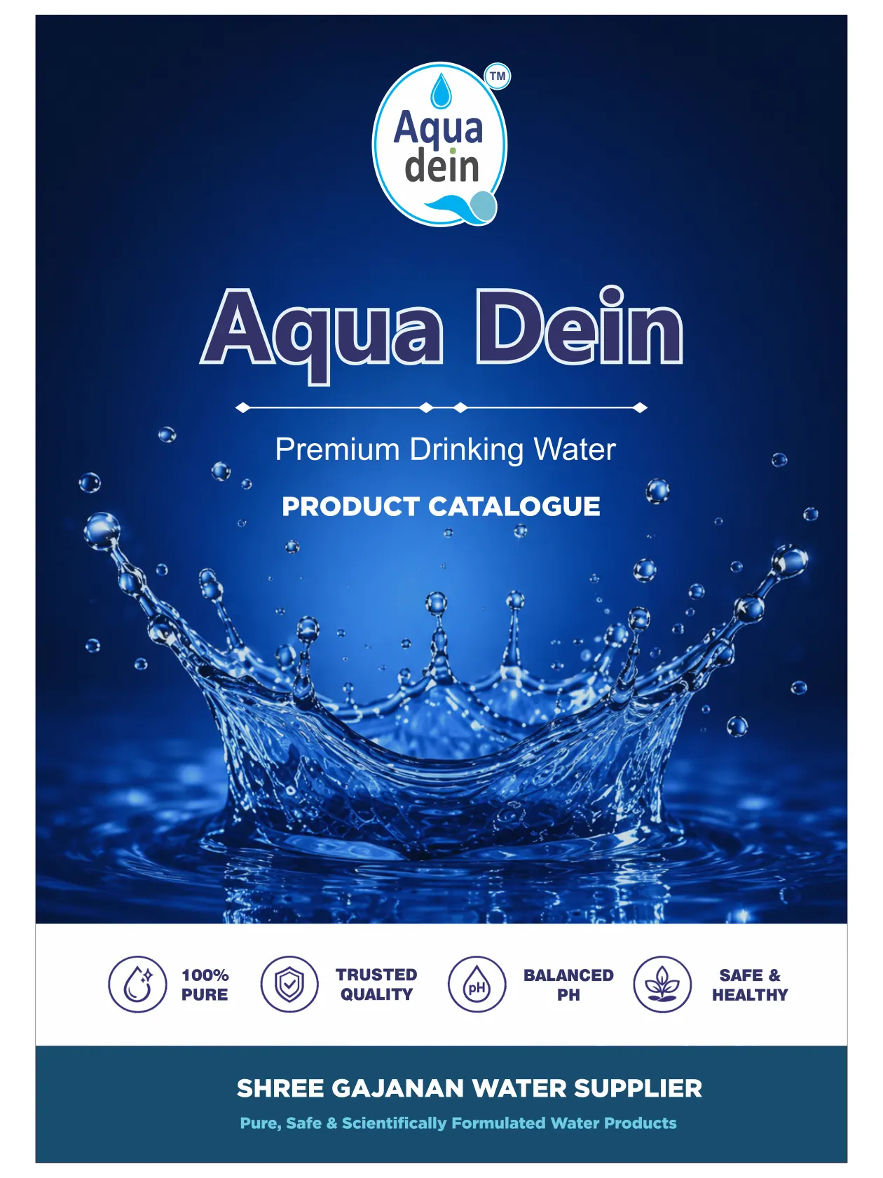 Aqua Dein product catalogue — page 1 of 8