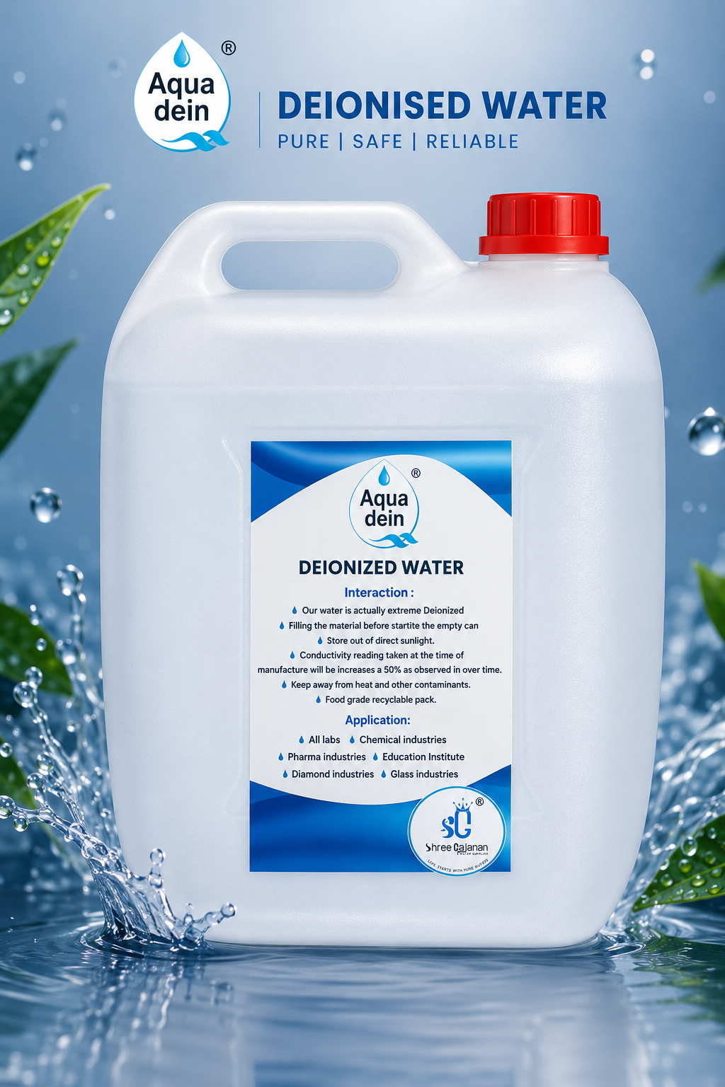 De-Ionised Water (20 L)